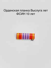 Планка с плёнкой ФСИН 1секция на пимсе