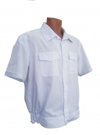 Рубашка форменная "Полиция" белая с коротким рукавом
