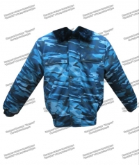 Куртка зимняя "Омега" синий камуфляж