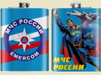 Фляжка сувенирная МЧС «Супергерой»