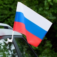 Флаг России автомобильный 30х40