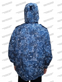 Куртка детская демисезонная флисовая «Город» грета синяя цифра