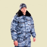 Куртка зимняя для ФСИН «Норд» серый камуфляж