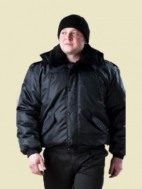 Куртка охранника зимняя «Норд» чёрная