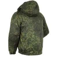 Куртка зимняя «Снег» зелёная цифра с подстёжкой