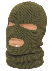 Шлем-маска оливковая с отверстием для глаз и рта