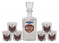 Набор "RUSSIA" (графин +6 стопок)