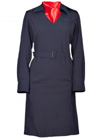 Платье "Полиция" длинный рукав габардин с шейным платком
