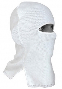 Шлем-маска белая с одним отверстием