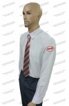 Рубашка  РЖД белая длинный рукав (с шевронами), без резинки, в заправку