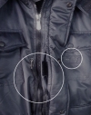 Карман под пистолет с карабином+крепление жетона - Куртка "Полиция" Всесезонная Укороченная