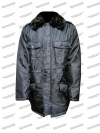 Куртка зимняя «Аляска» чёрная, ткань оксфорд, меховой воротник