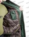Куртка зимняя МПА-40-02 "Аляска" зелёная, ткань рип-стоп мембрана