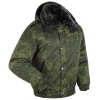 Куртка зимняя "Снег" зелёная цифра с подстёжкой