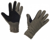 Флисовые перчатки «WindBlock» полар с кожаными вставками