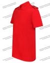 Рубашка Поло «Юнармия» красная с фальшпогонами
