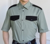 Рубашка охранника олива короткий рукав
