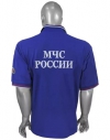 Рубашка Поло МЧС с коротким рукавом и шевронами