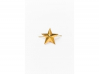 Звезда на погоны мет. 13 мм золотая